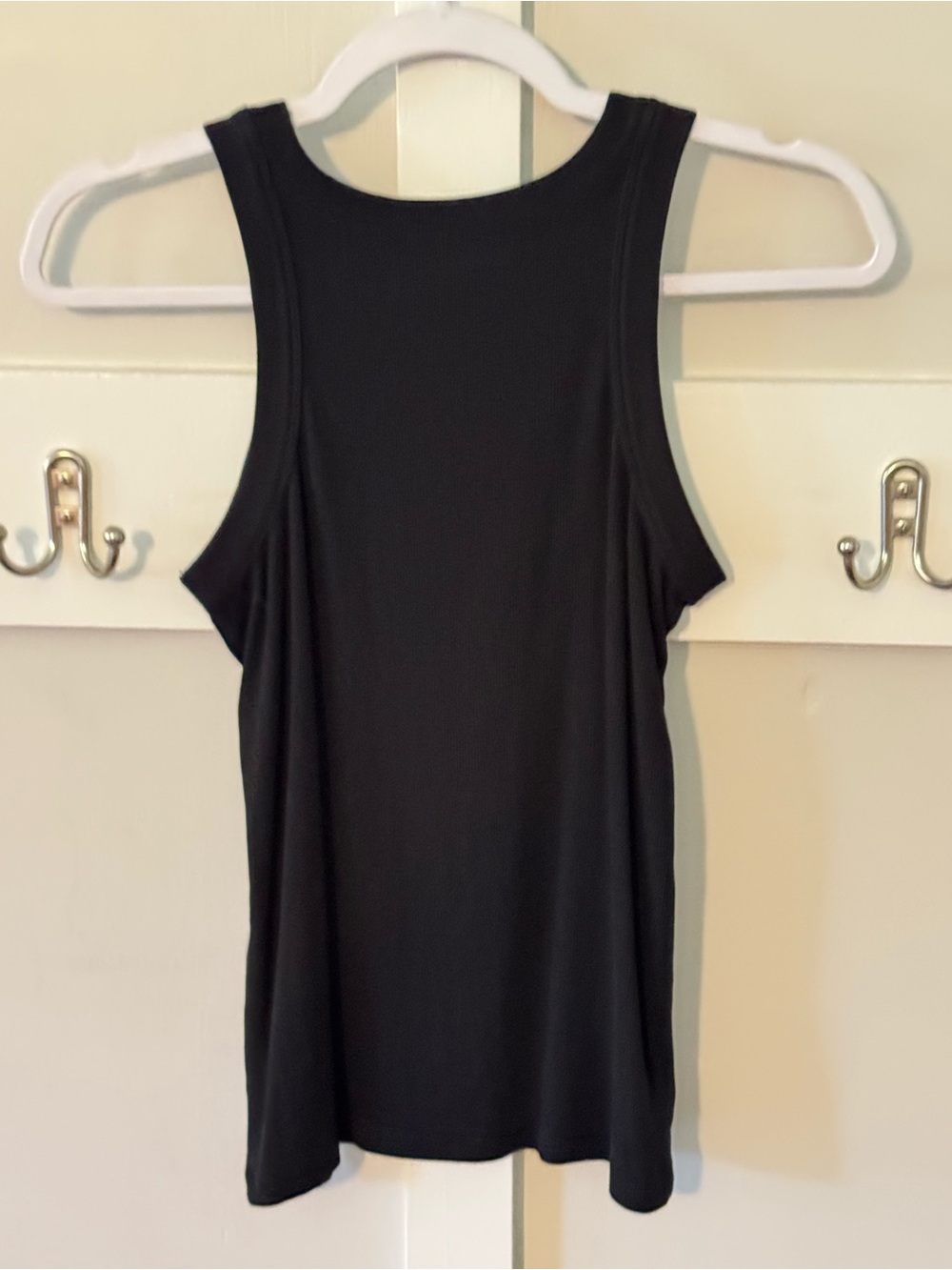 LOFT Black Ribbed Racerback Tank - Picture 3 of 4